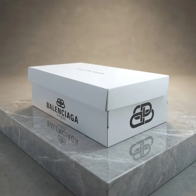 Коробка для взуття Balenciaga (Баленсіага) картонна, 320х205х112 мм, брендова коробка для кросівок